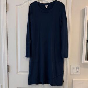 J. Jill Deep Blue Long Sleeve Dress